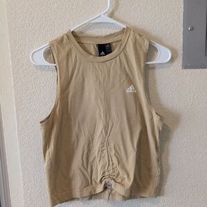 Adidas Women's Beige Muscle Tee
